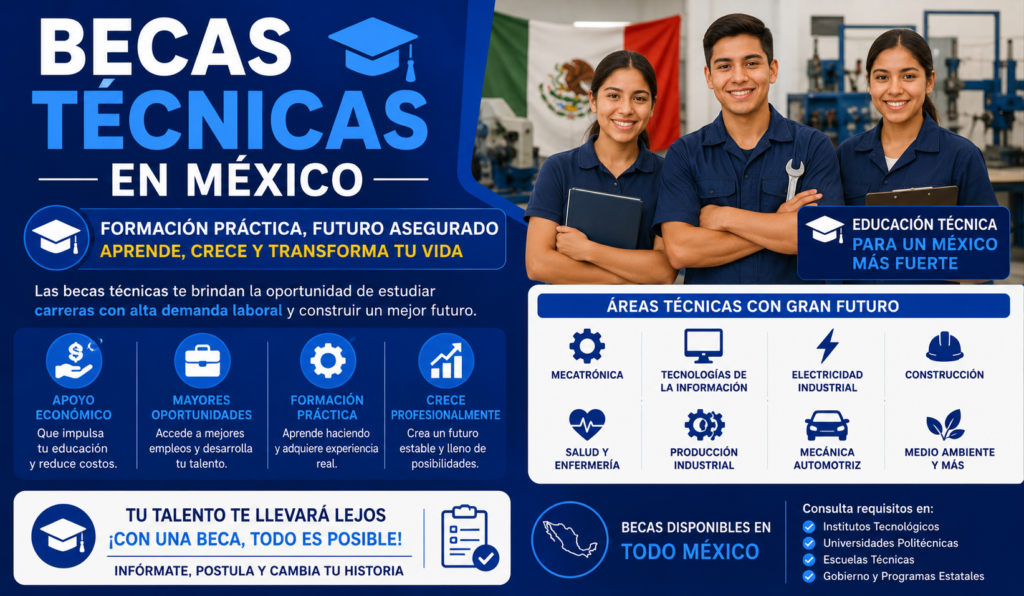 becas técnicas en mexico